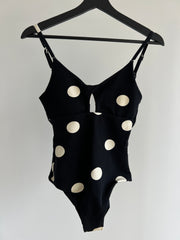 Zulu & Zephyr Black with White Spot Bodysuit - AU 8