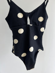 Zulu & Zephyr Black with White Spot Bodysuit - AU 8