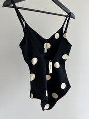 Zulu & Zephyr Black with White Spot Bodysuit - AU 8