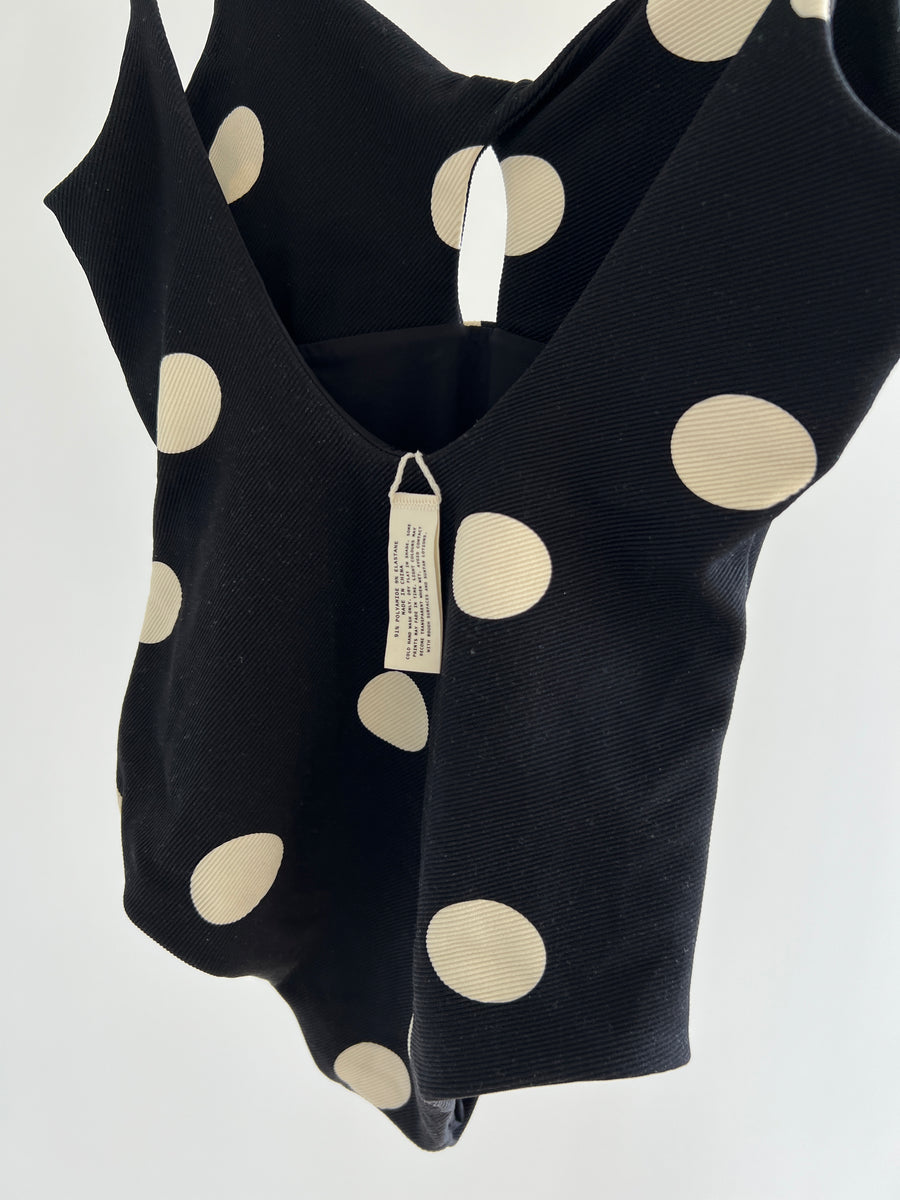 Zulu & Zephyr Black with White Spot Bodysuit - AU 8