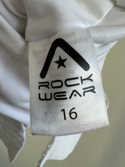 Rock Wear White Sports Bra - AU 16