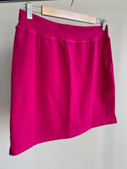 Remmie by Riley Hot Pink Sports Mini Skirt - XL