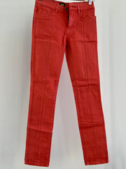 Lee Orange Mid Jetts Skinny Jeans - Size 7