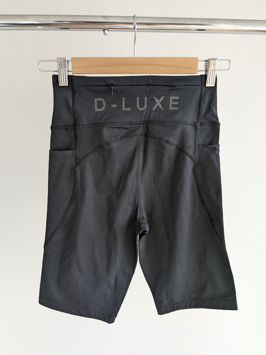 Decjuba D-Luxe Matte Black Bike Shorts - XS