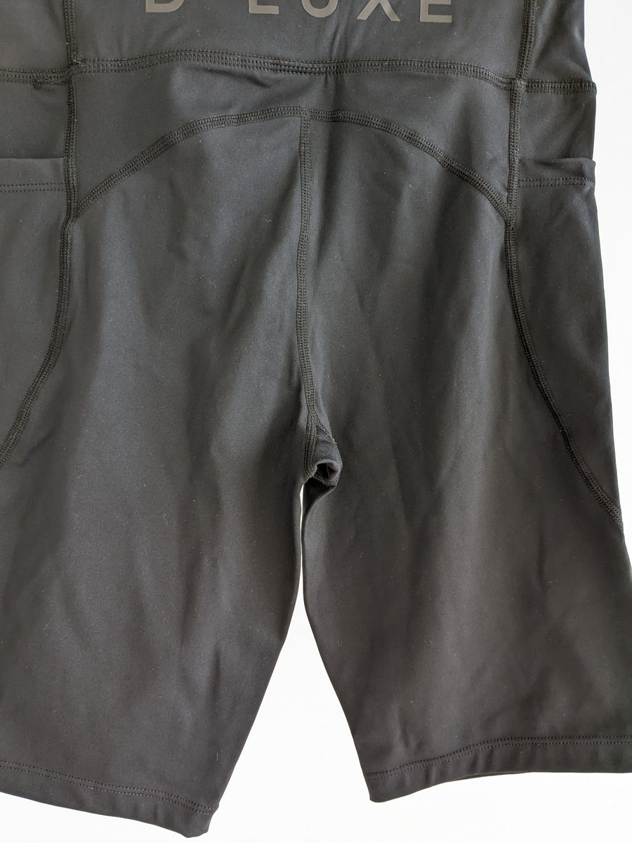 Decjuba D-Luxe Matte Black Bike Shorts - XS