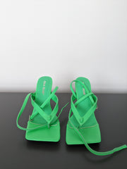 Public Desire Lime Green Heels - US 5