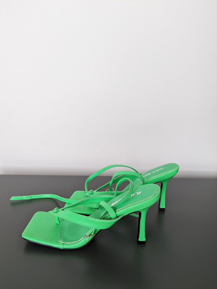 Public Desire Lime Green Heels - US 5