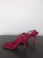 Billini Pink Net Heels - US 7