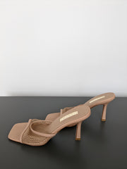 Billini Brown Net Heels - US 7