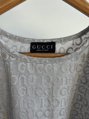 GUCCI Grey Logo T-Shirt - Italian 38