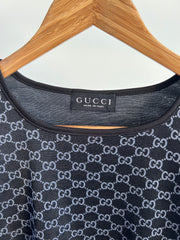 GUCCI Black Logo T-Shirt - Italian 34