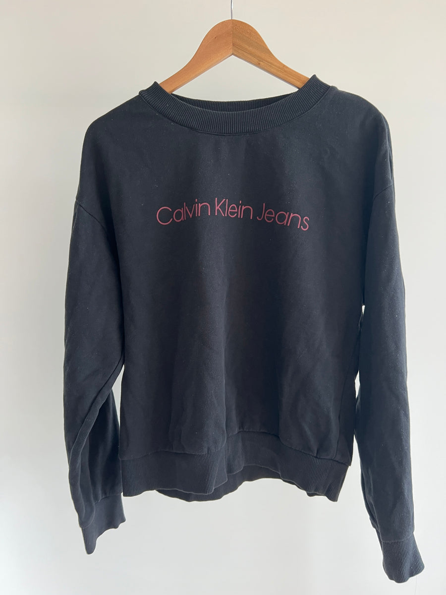 Calvin Klein Jeans Black Sweater - L