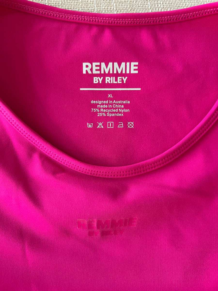 Remmie by Riley Hot Pink Sports Mini Dress - XL