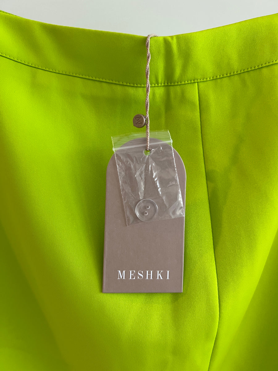 Meshki Lime Green Mini Skirt - XL