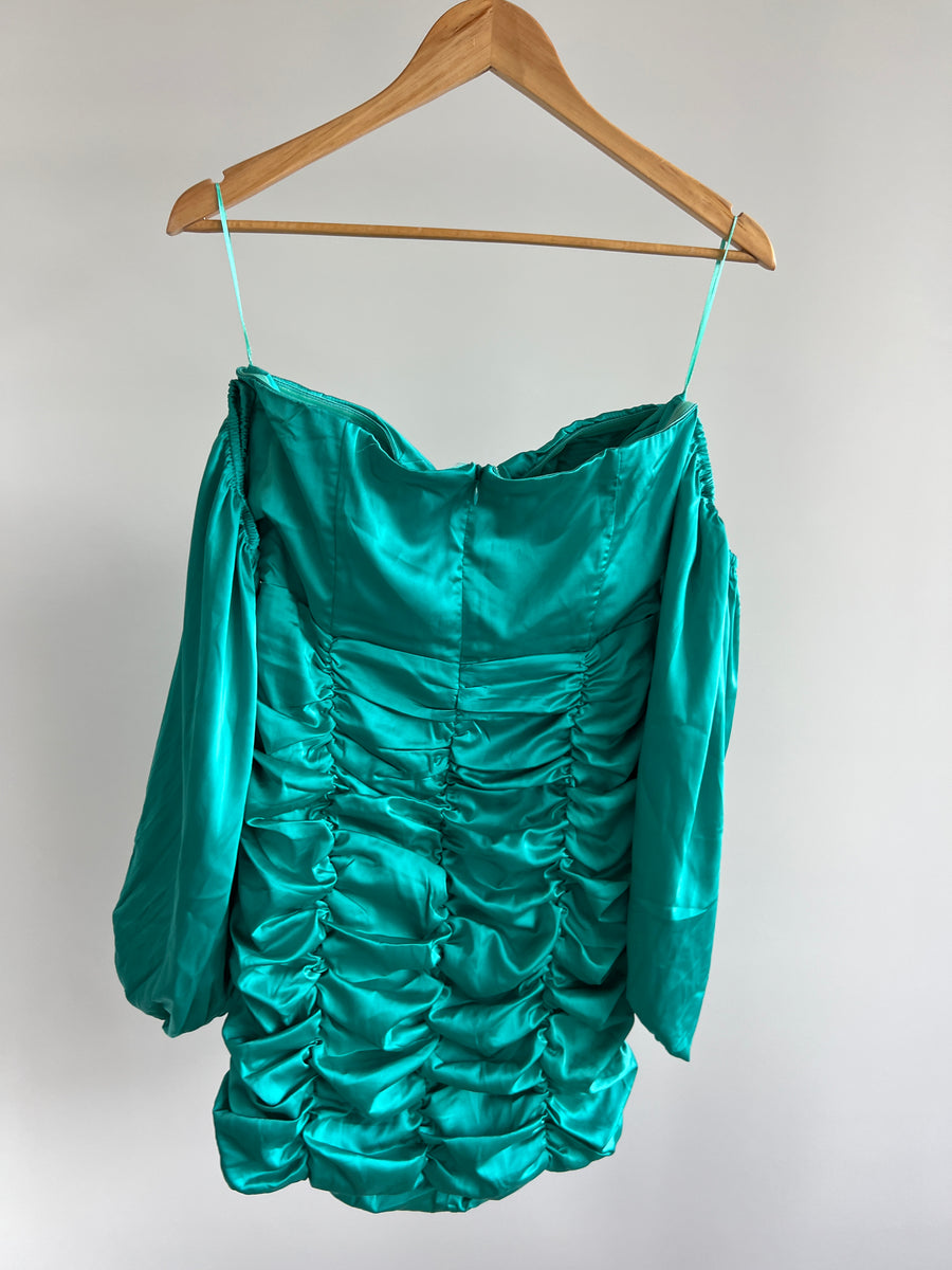 Runaway Turquoise Mini Dress - AU 14