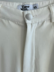 Tiger Mist White Straight Leg Trousers - XS