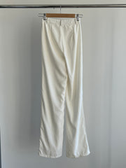 Tiger Mist White Straight Leg Trousers - XS