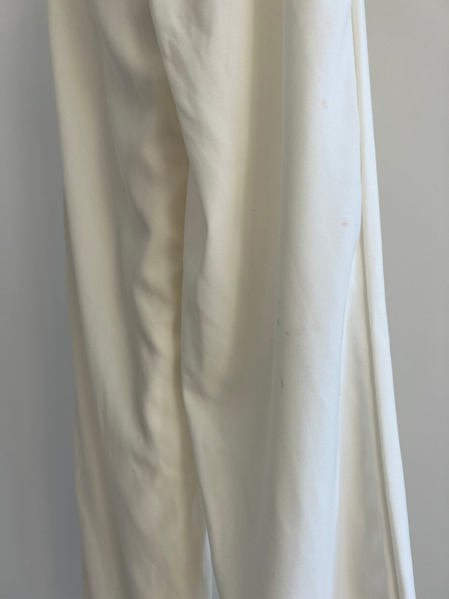 Tiger Mist White Straight Leg Trousers - XS