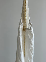 Meshki White Colette Chain Maxi Dress - XS