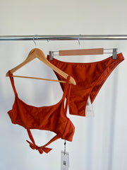 Code B Desert Rust Bikini and Bottoms Swim Set - Size 2 (AU 12)