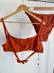 Code B Desert Rust Bikini and Bottoms Swim Set - Size 2 (AU 12)