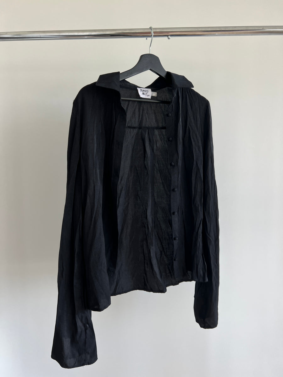 Princess Polly Black Shirt - AU 8