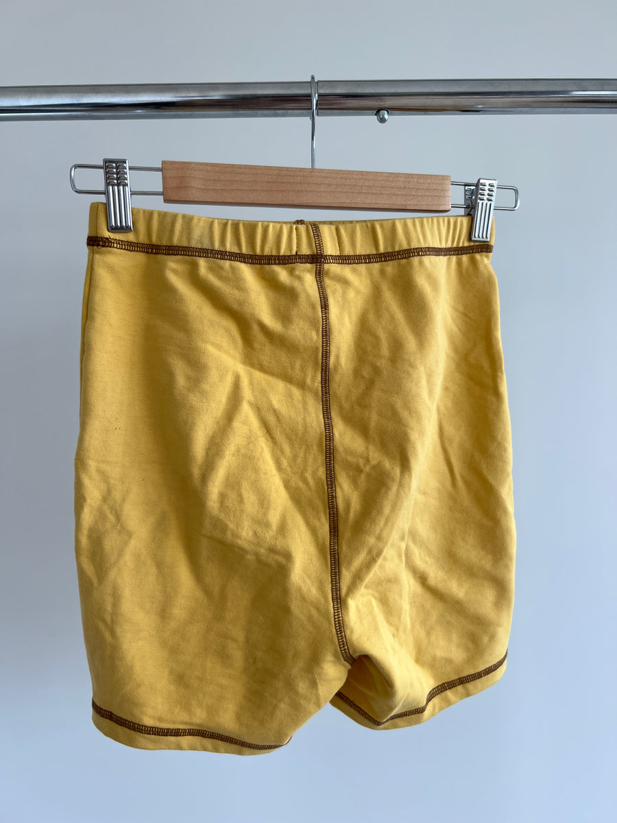 FT. LOUISA Yellow Biker Shorts - S