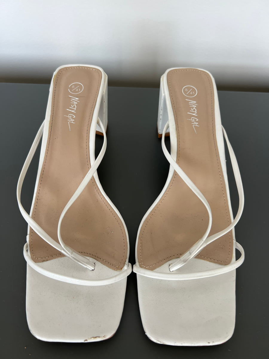 Nasty gal white store heels