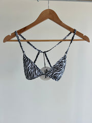 Island Boheme Zebra Bikini Top - XS