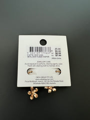 Colette Hayman metal daisy huggie hoop earrings