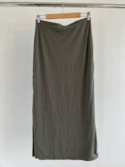 Kookai Military Green Lulu Midi Skirt - 2