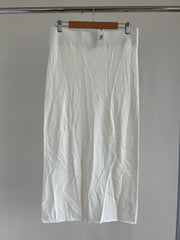 Glassons Milk White Midi Skirt - L