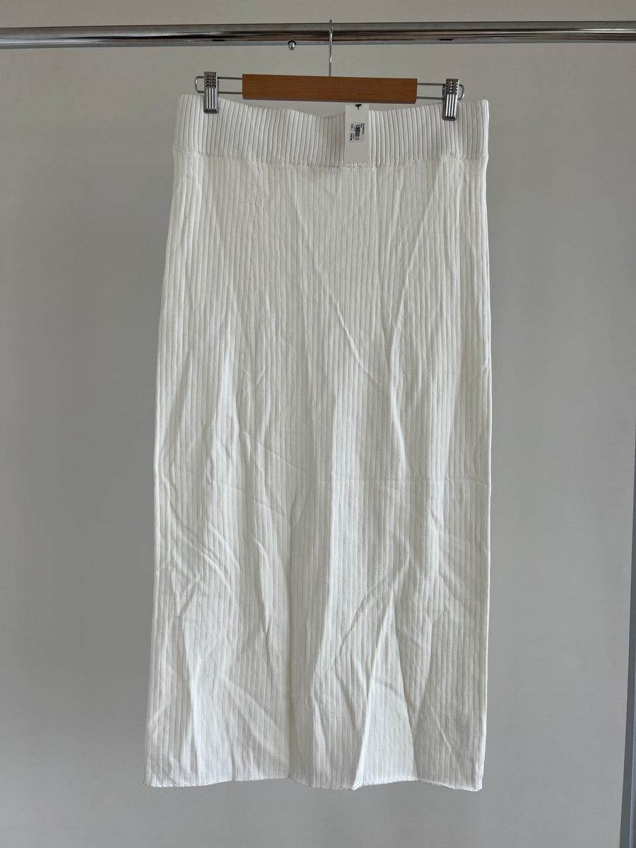 Glassons Milk White Midi Skirt - L