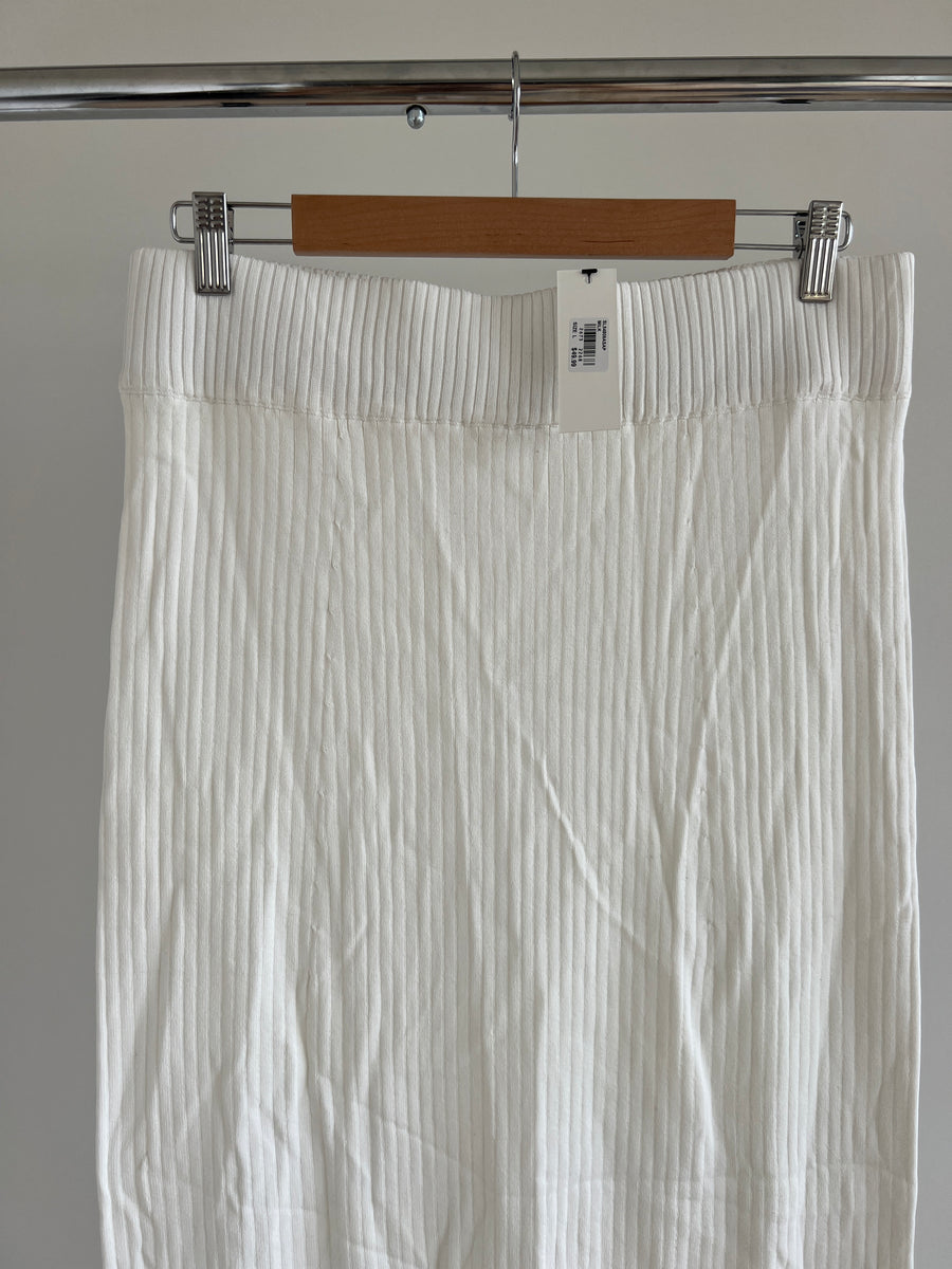 Glassons Milk White Midi Skirt - L