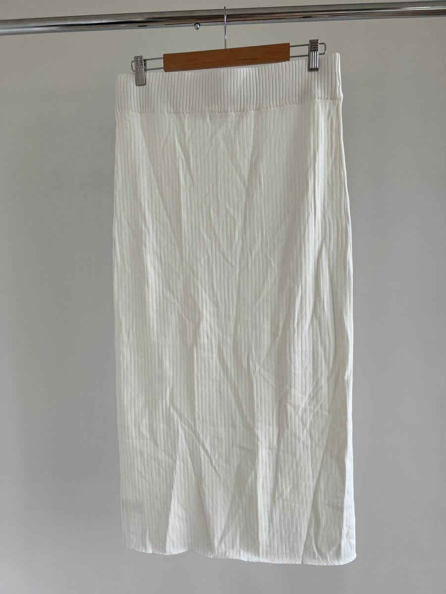 Glassons Milk White Midi Skirt - L