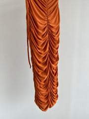 CLUB LONDON Orange Midi Dress - AU 14