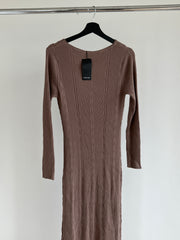 FORCAST Beige Maxi Knit Dress - L