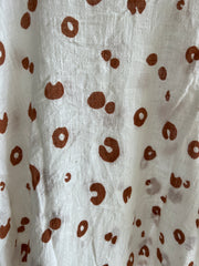 Zulu & Zephyr 100% Cotton Cream Circle Print Set - Size S