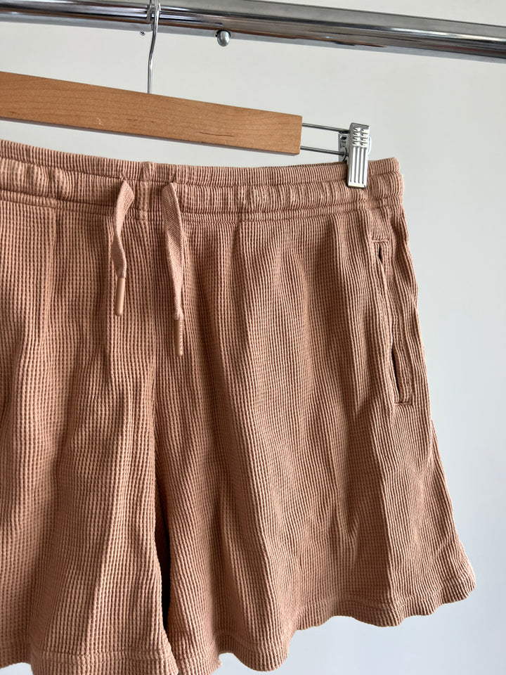 Nude Lucy Beige Wafer Shorts - XL