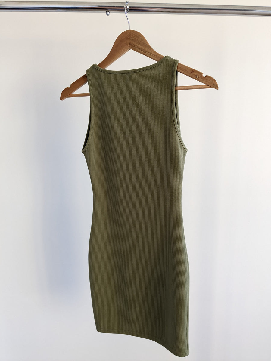 Princess Polly Green Sleeveless Mini Dress - AU 6