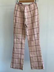 I.AM.GIA Pink Plaid Pants - M