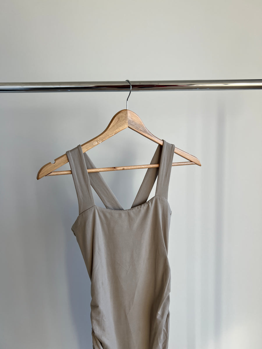 Kookai Olive Beige Dress - Kookai Size 1