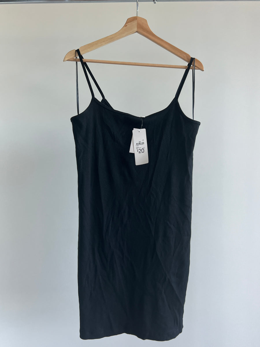 Lily Loves Black Midi Dress - XL –