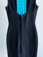 Guess by Marciano Black Mini Dress with Sky Blue Element - XS