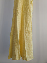 Johansen Light Yellow Tied-Front Maxi Dress - XS