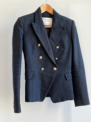 Camilla and Marc Faded Black European Till Blazer with Golden Buttons - AU 6