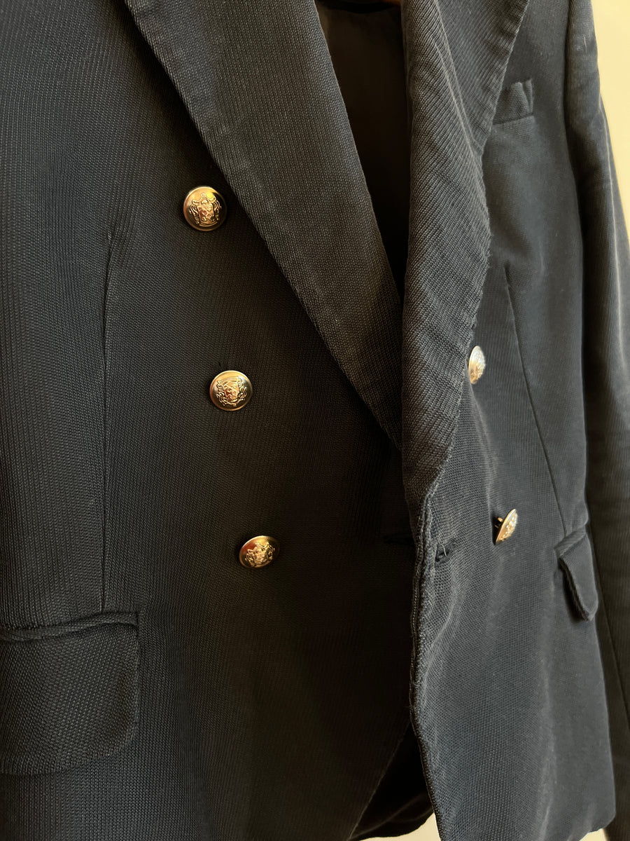 Camilla and Marc Faded Black European Till Blazer with Golden Buttons - AU 6