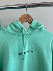 Running Bare Turquoise Green Hoodie and Tracksuit Pants Set - S