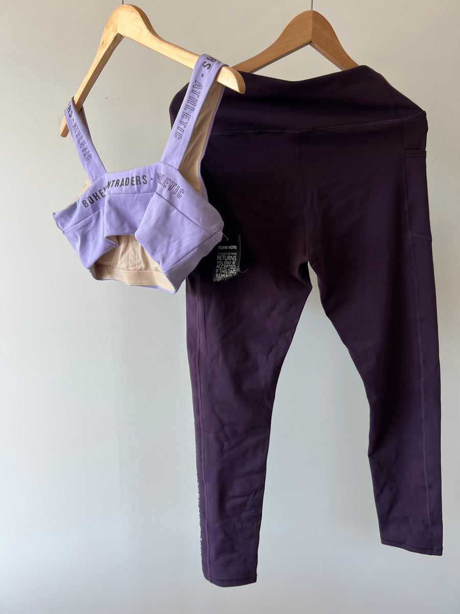 Bohemian Traders Purple Top And Leggings Set - XL