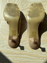 Nasty Gal Beige Croc Heels - 6